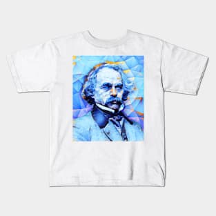 Nathaniel Hawthorne Portrait | Nathaniel Hawthorne Artwork | Nathaniel Hawthorne Painting 9 Kids T-Shirt